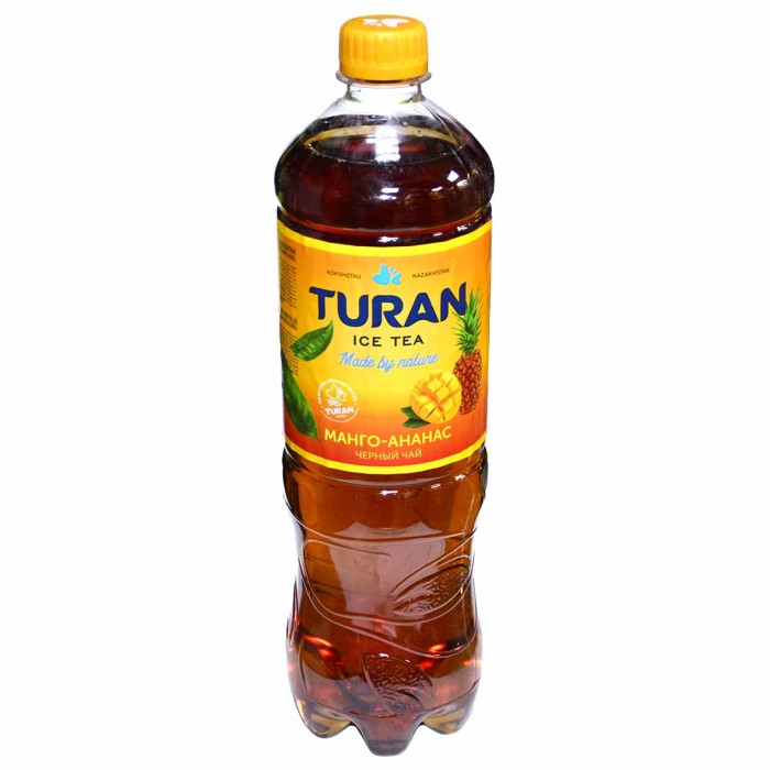 Чай Turan Ice tea манго-ананас черный 1л пэт