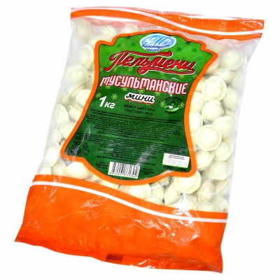 Пельмени Красноярские Колбасы Мусульманские мини 1кг м/у