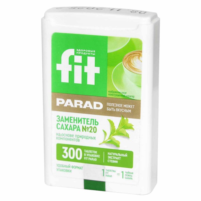 Заменитель сахара FitParad №20 300шт пэт