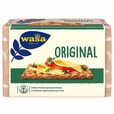 Хлебцы Wasa Original ржаные 275гр м/у