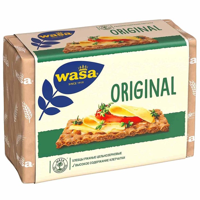 Хлебцы Wasa Original ржаные 275гр м/у