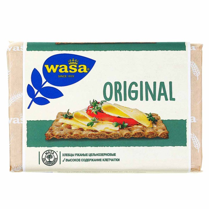 Хлебцы Wasa Original ржаные 275гр м/у