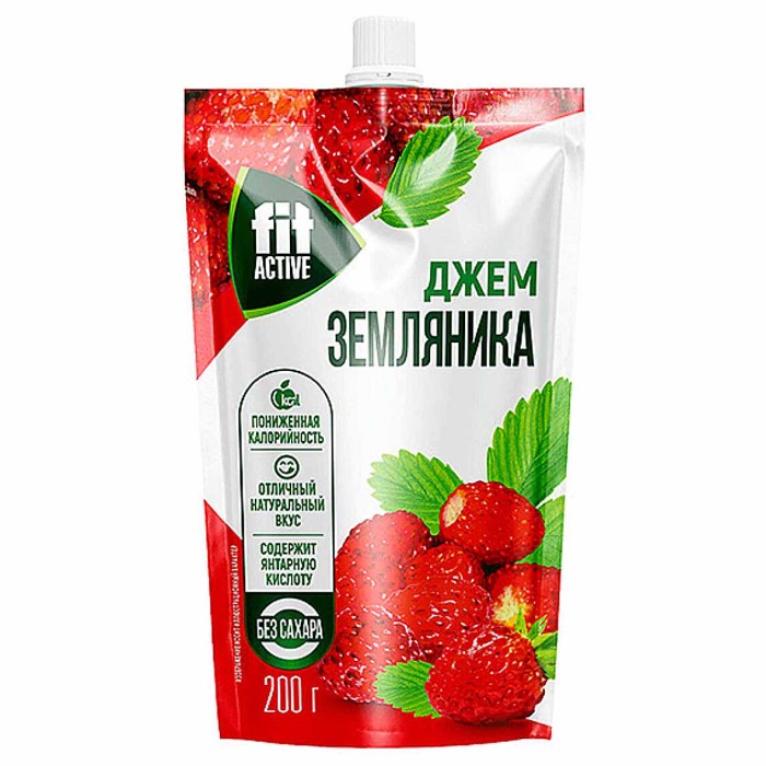 Джем FitActive Земляника 200г д/п