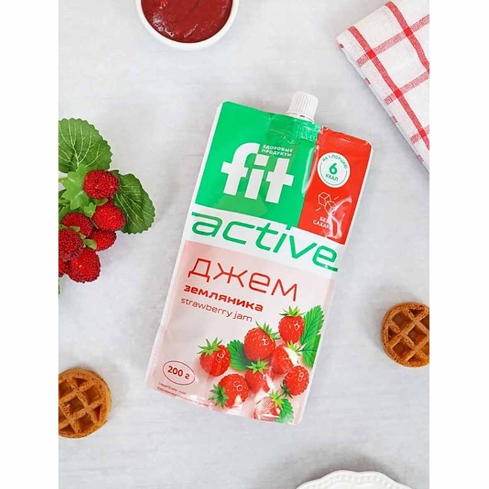 Джем FitActive Земляника 200г д/п