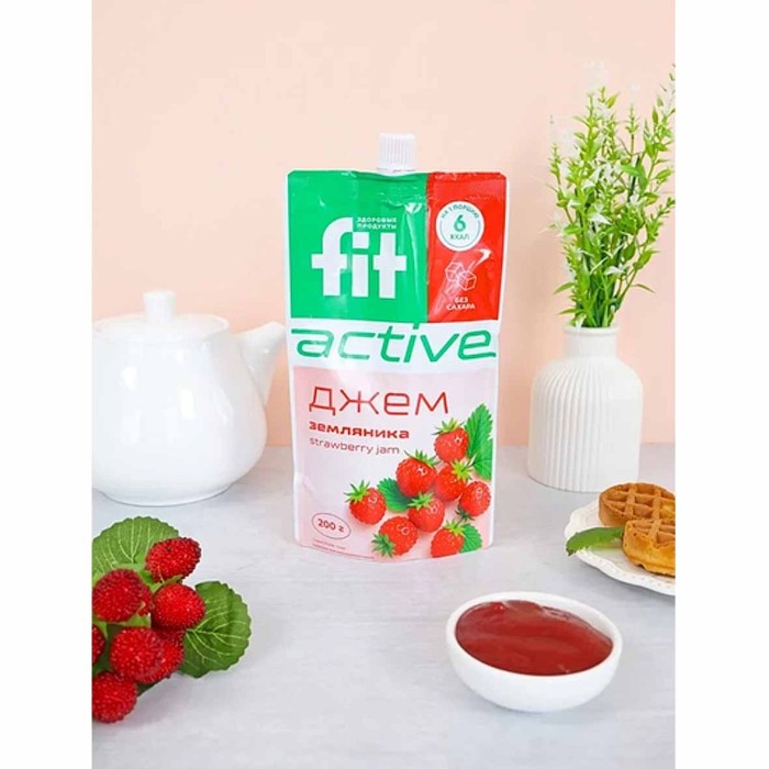 Джем FitActive Земляника 200г д/п
