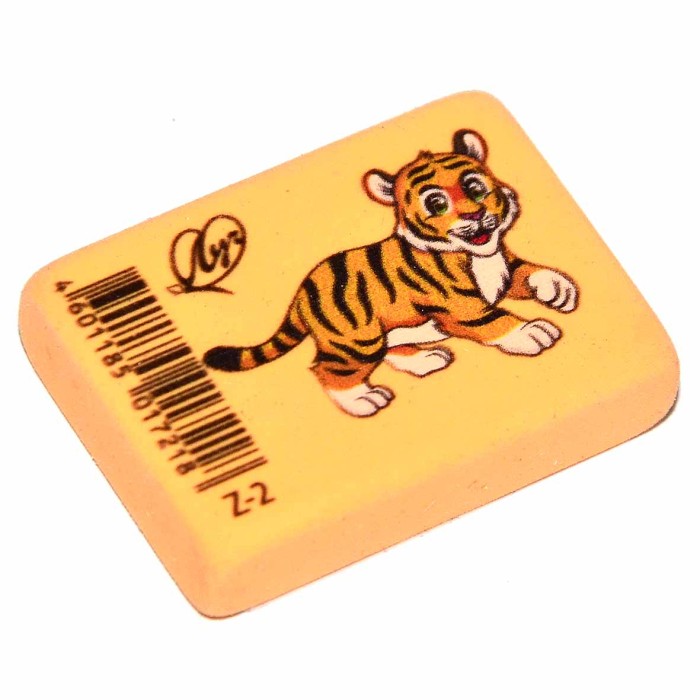 Ластик Луч Zoo флуоресцентный 35*25*8мм арт1968-08