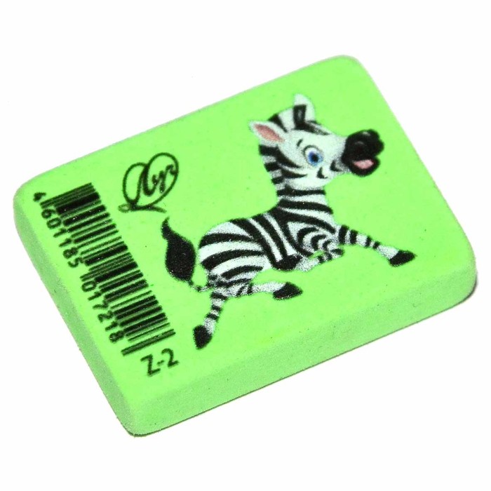 Ластик Луч Zoo флуоресцентный 35*25*8мм арт1968-08