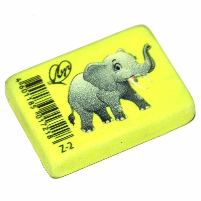 Ластик Луч Zoo флуоресцентный 35*25*8мм арт1968-08