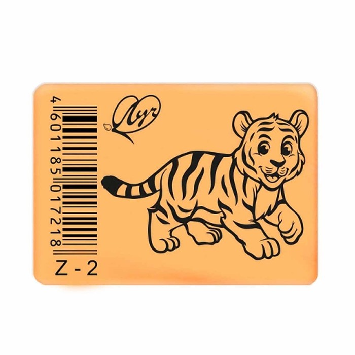 Ластик Луч Zoo флуоресцентный 35*25*8мм арт1968-08