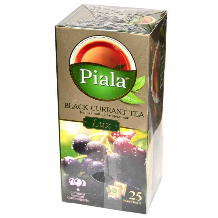 Чай Piala Lux Black currant tea черный 25пак к/у