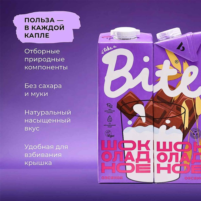 Напиток овсяный Take a Bate шоколадный 1л т/п