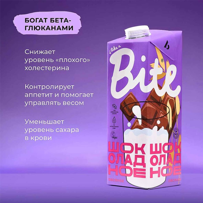 Напиток овсяный Take a Bate шоколадный 1л т/п