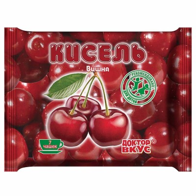 Кисель Доктор вкус вишня 200гр брикет