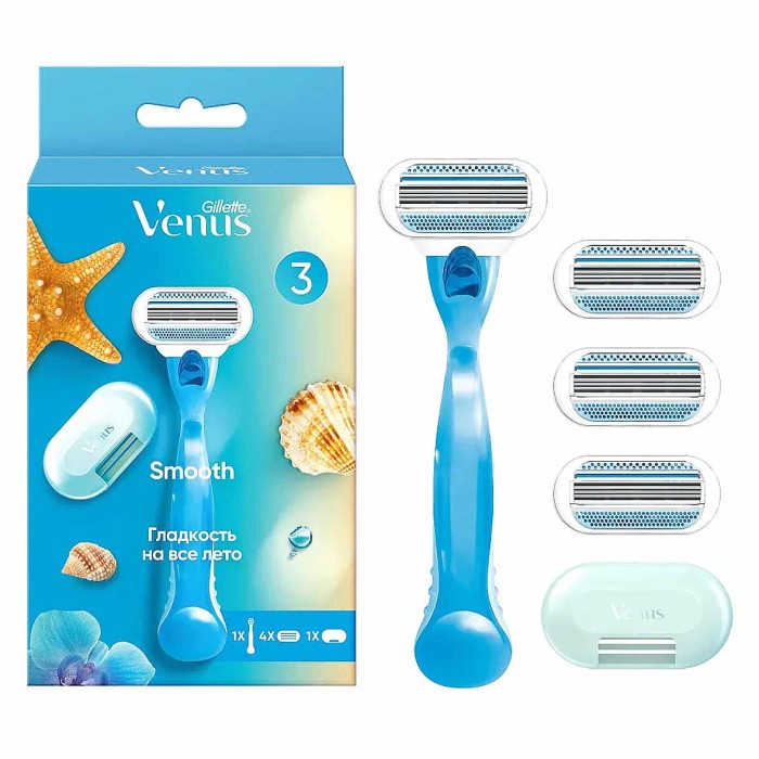 Бритва Venus с 1+3шт кассета сменная+чехол к/у