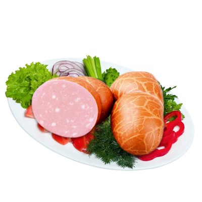Колбаса вареная Мясодел Ет Любительская в синюге натур об