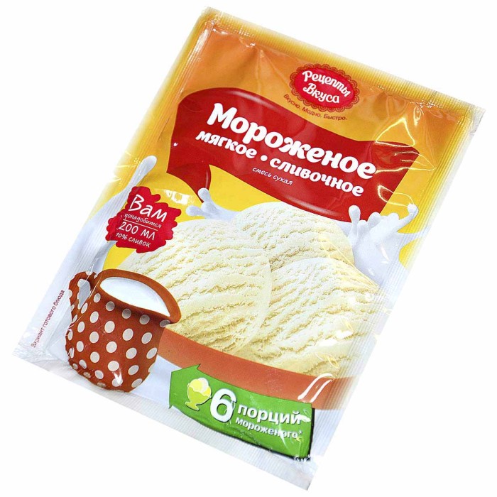 Мороженое Рецепты вкуса сливочное 65гр м/у