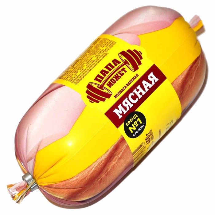Колбаса вареная Папа может Мясная 400гр м/у
