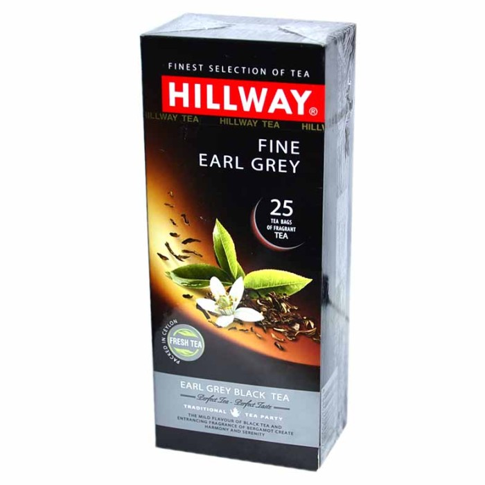 Чай Hillway Fine Earl Grey черный 25*2гр к/у