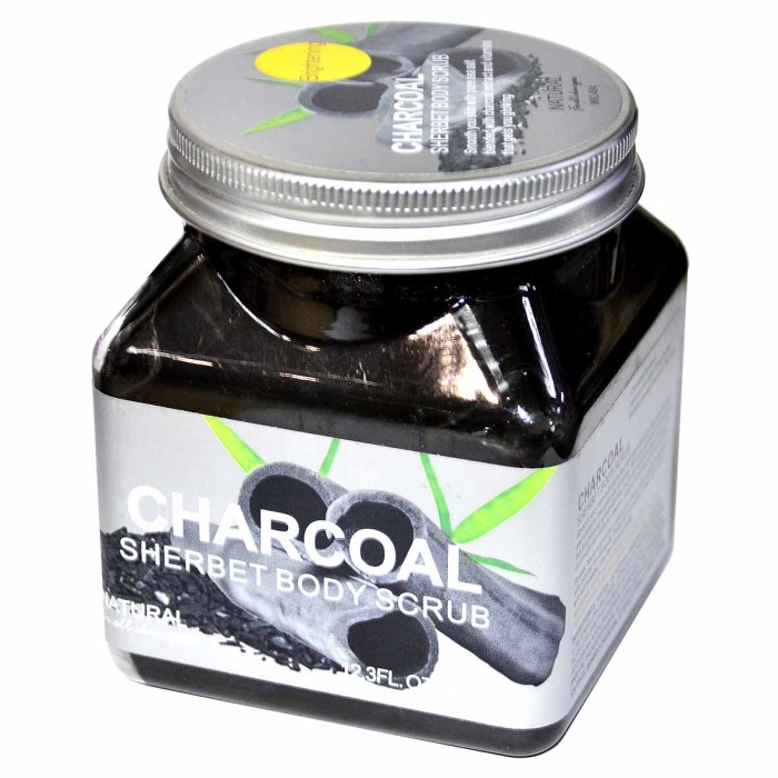 Скраб для тела Brightening Charcoal sherbet 350мл пэт