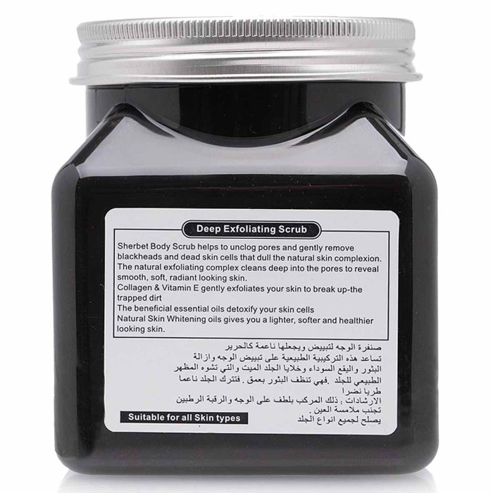 Скраб для тела Brightening Charcoal sherbet 350мл пэт