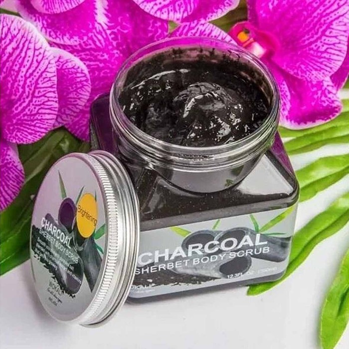 Скраб для тела Brightening Charcoal sherbet 350мл пэт