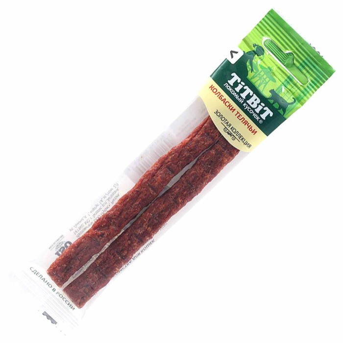 Лакомствово для кошек TitBit Колбаски Телячьи 99гр м/у