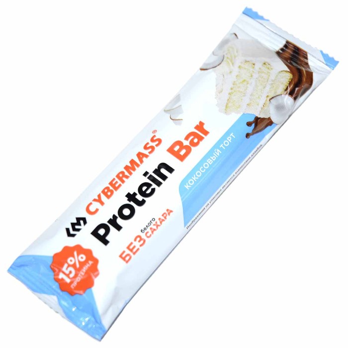 Батончик Cybermass Protein Bar кокосовый торт 40гр м/у