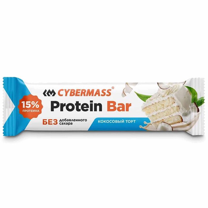 Батончик Cybermass Protein Bar кокосовый торт 40гр м/у