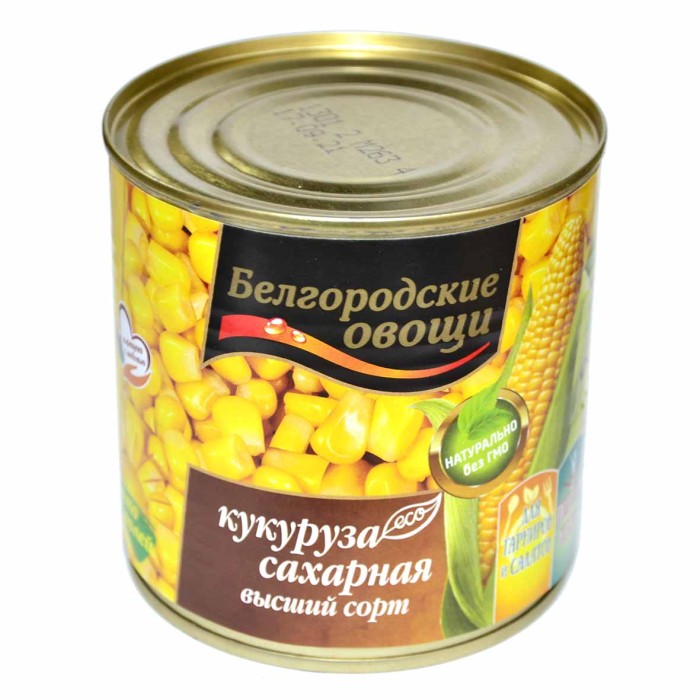Кукуруза Белгородские овощи сахарная в/с 400гр ж/б