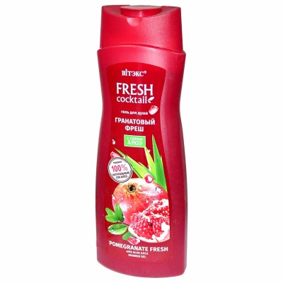 Гель для душа Fresh Cocktail Гранатовый фреш соком алоэ 500мл пэт