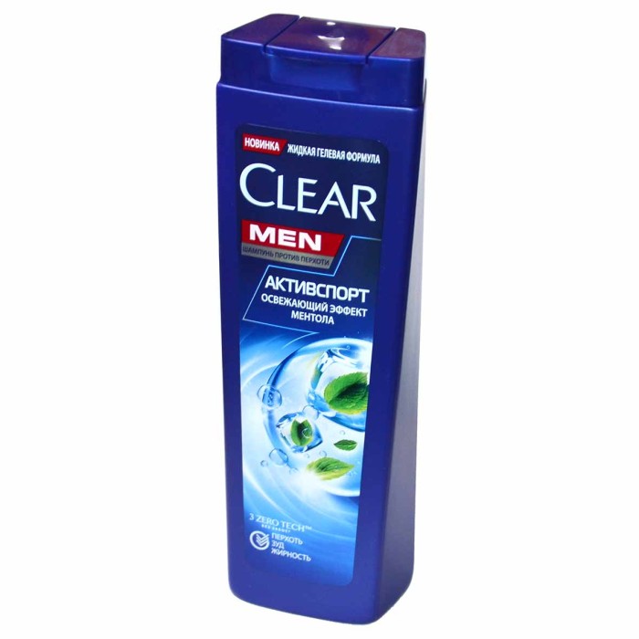 Шампунь для волос Clear Vita Abe Men Против перхоти с освежающим ментолом 380мл пэт