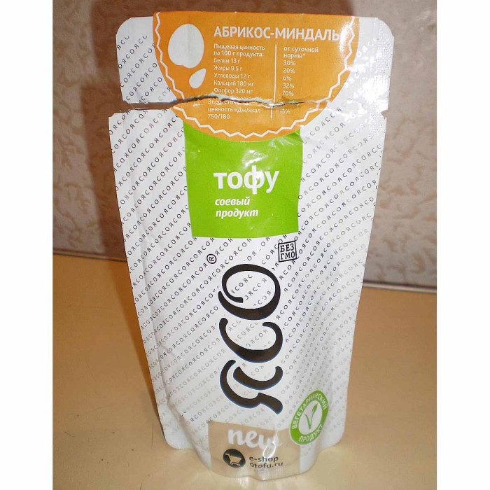 Продукт белковый Ясо Тофу Абрикос-миндаль 175гр м/у