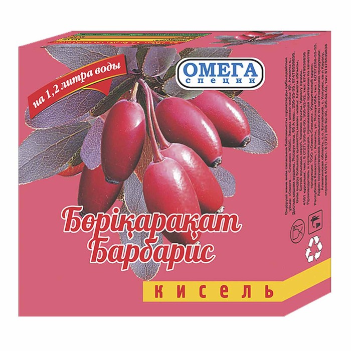 Кисель Омега барбарис 170гр м/у