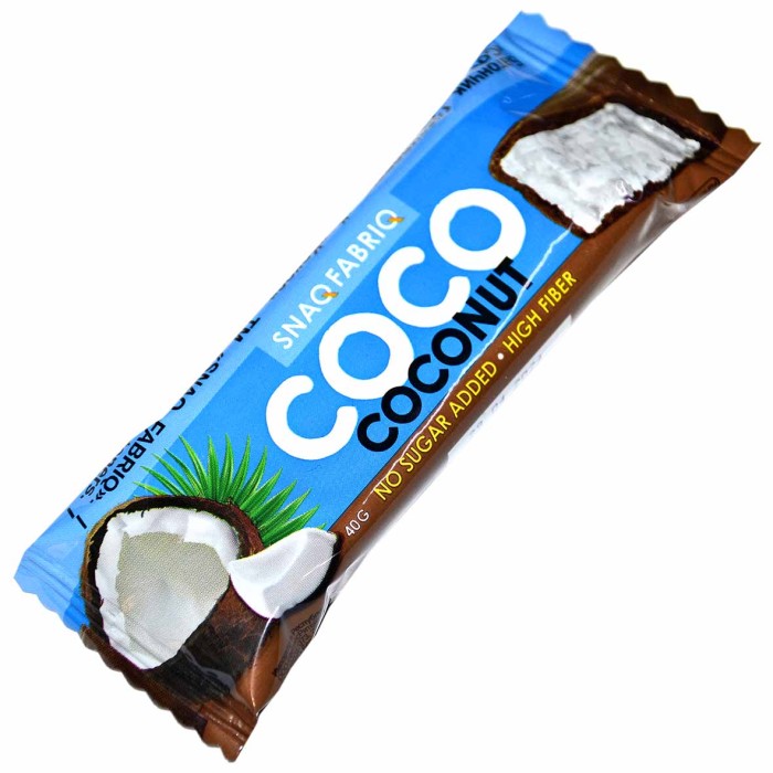 Батончик глазированный Bombbar SNAQ FABRIO COCO Кокос 40гр