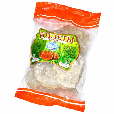 Котлеты Красноярские Колбасы Говяжьи 1кг м/у