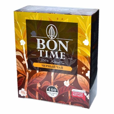 Чай Bontime черный 100*2гр к/у