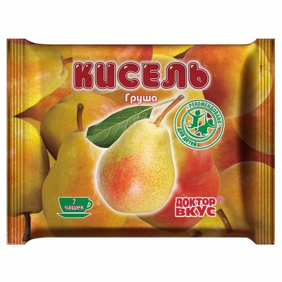 Кисель Доктор вкус груша 200гр брикет