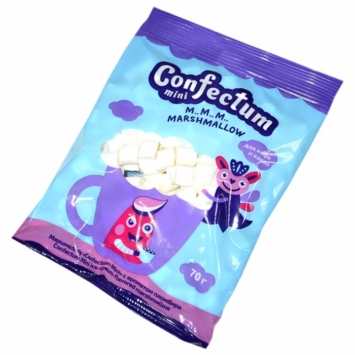 Зефир жевательный Confectum Mini с ароматом пломбира 70гр м/у