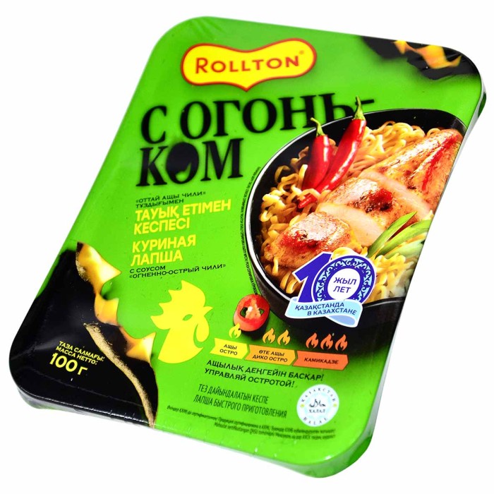 Лапша Роллтон по-домашнему Острый чили с курицей 100гр м/у