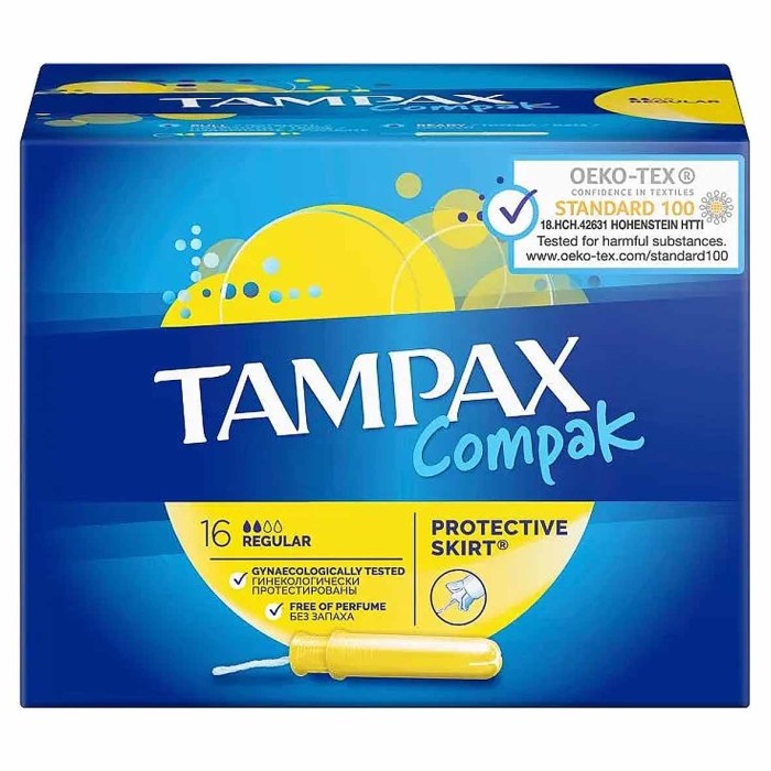 Тампоны Tampax Compak Regular Duo  с аппликатором 16шт к/у