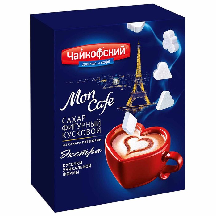 Сахар Чайкофский Mon Cafe фигурный экстра 500гр к/у