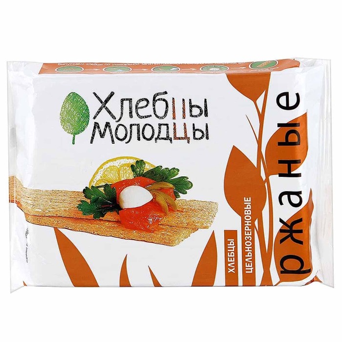 Хлебцы Хлебцы-Молодцы хрустящие ржаные 110гр м/у