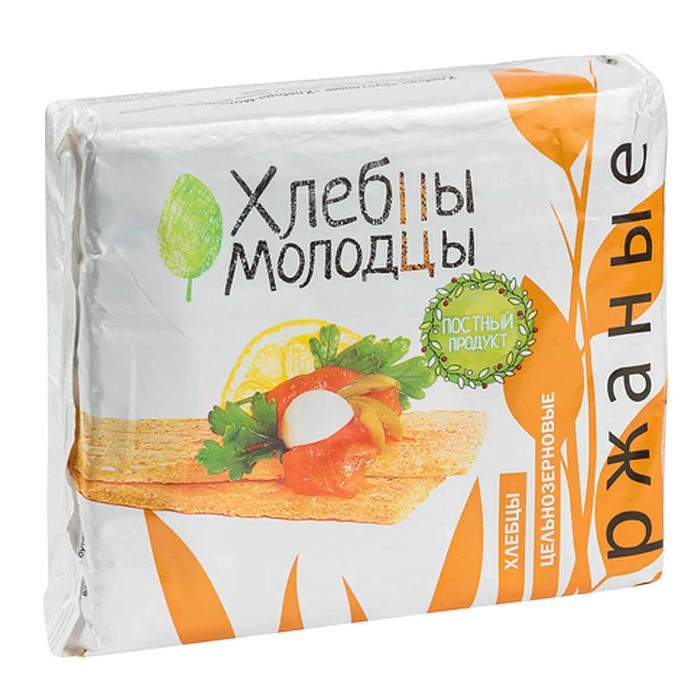 Хлебцы Хлебцы-Молодцы хрустящие ржаные 110гр м/у