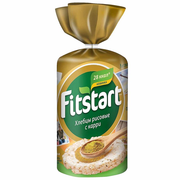 Хлебцы Fitstart рисовые карри 100гр м/у