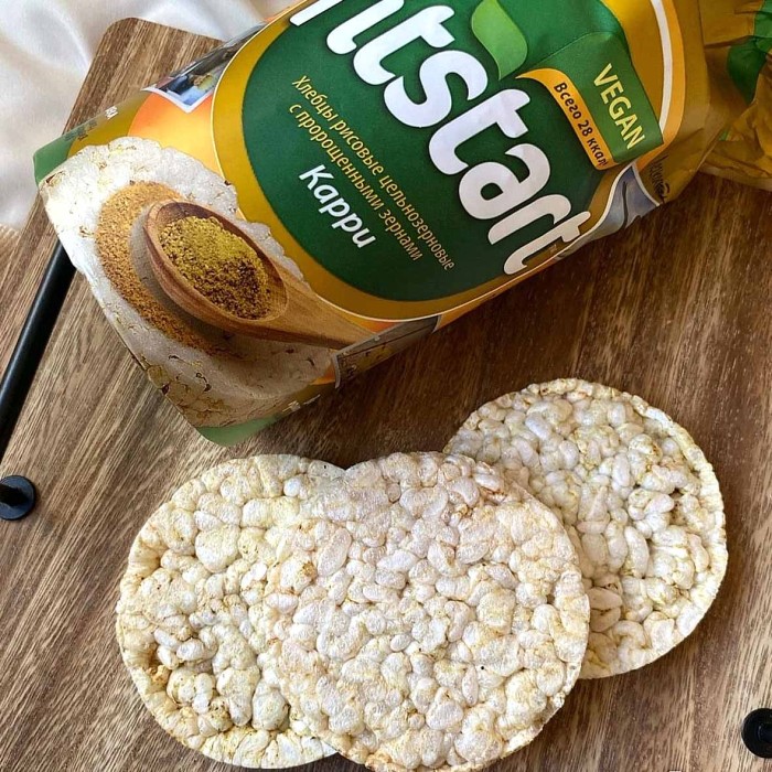 Хлебцы Fitstart рисовые карри 100гр м/у