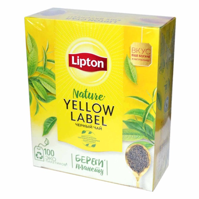 Чай Lipton Yellow Label черный 25*2гр к/у
