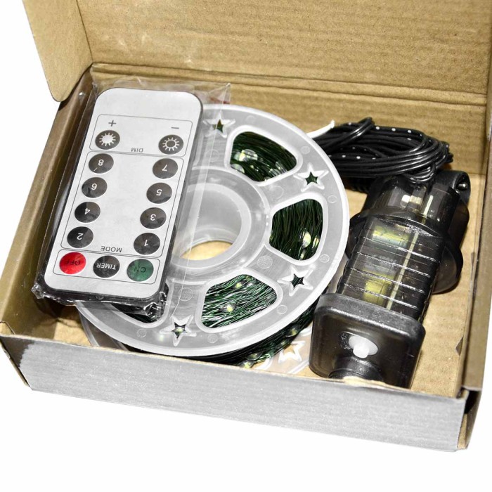 Украшение новогоднее Гирлянда Роса 100м белый/теплый 8 режимов