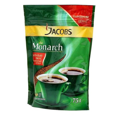 Кофе Jacobs Monarch 75гр д/п