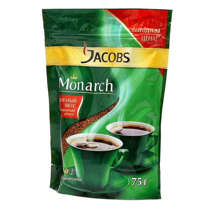 Кофе Jacobs Monarch 75гр д/п