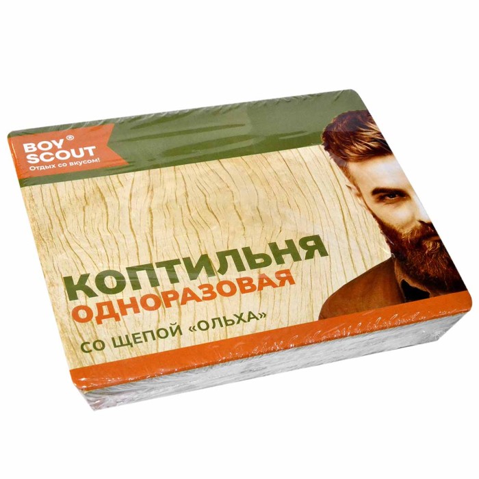 Коптильня Boyscout со щепой ольха одноразовая 20*15см арт61278